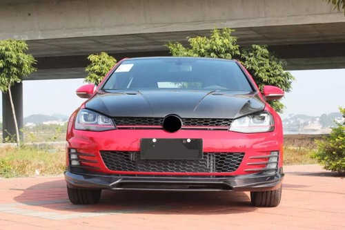 Fits VW GOLF VII 7 MK7 GTI 2014-2016 REAL Carbon Fiber Front Bumper Lip Spoiler - Picture 7 of 14