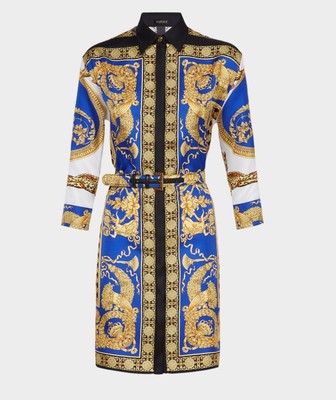 versace print dress