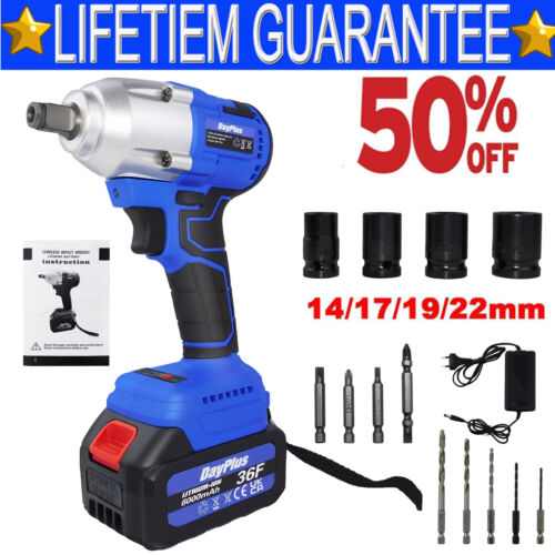 Professional Cordless Impact Wrench Drill Brushless Car Repair Wheel Rattle Nut - Picture 13 of 16