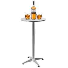 Round Flip-up Table Indoor Outdoor Table Bar Party Flip-up Bar Height Table USA