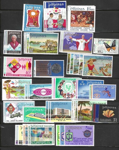 COLECCIÓN DE ESTAMPILLAS DE FILIPINAS #850b...1187 — (47) CONJUNTOS — 1962-1973 — COMO NUEVO - Imagen 2 de 3