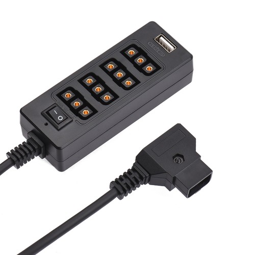 Hub D-Tap Mâle Vers 4 Ports Femelle - Répartiteur D'alimentation Pour Caméras Et Accessoires (max 10A)