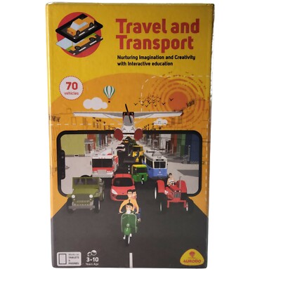 TRAVEL AND TRANSPORT, Aurodo, Interactive App Educational Game, STEM, NEW Sealed