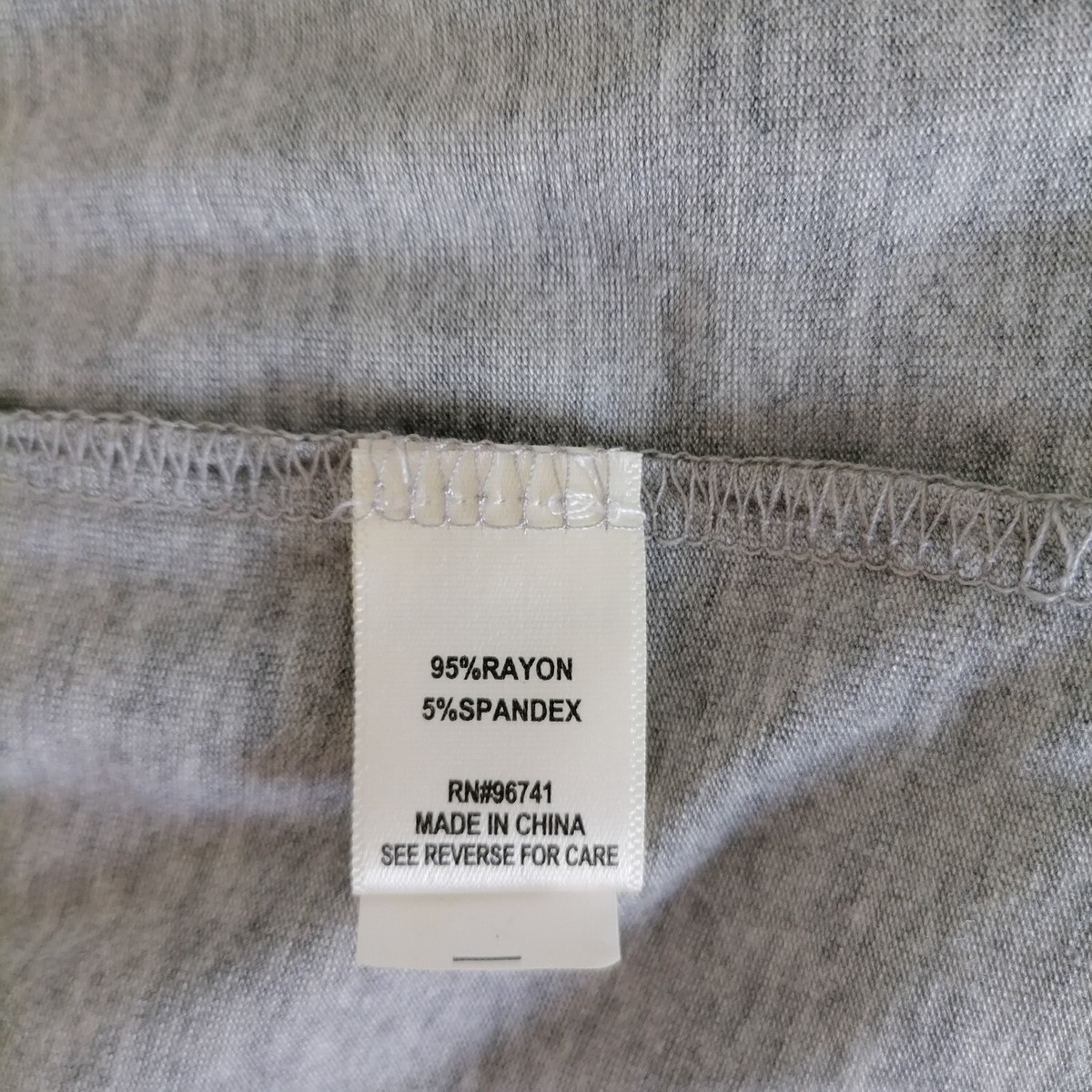 Self Esteem Womens Heather Gray Cuffed Sleeve Front Knot T-Shirt