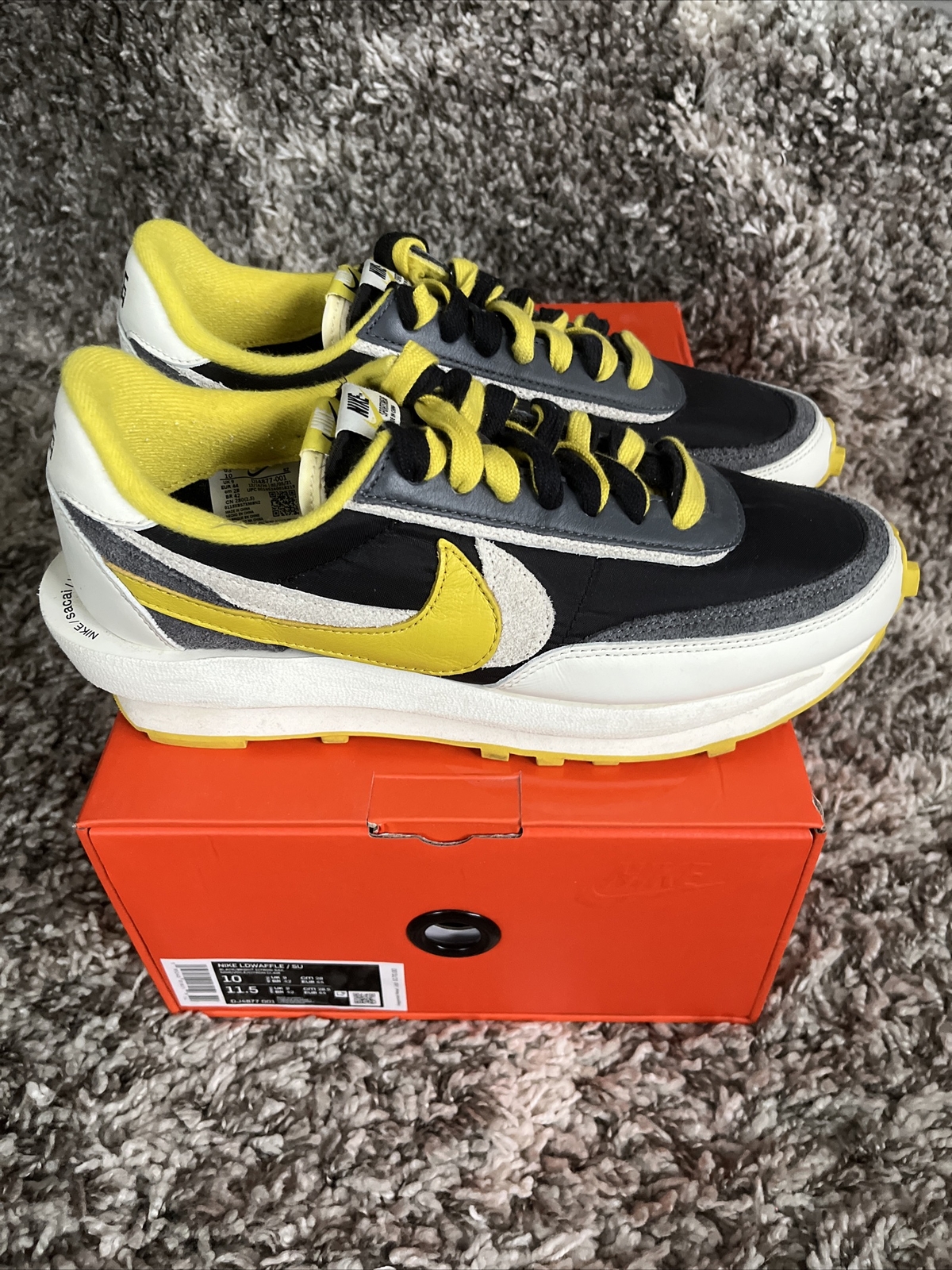 SACAI X NIKE Taglia 10 Nike sacai x Undercover x LDWaffle limone brillante