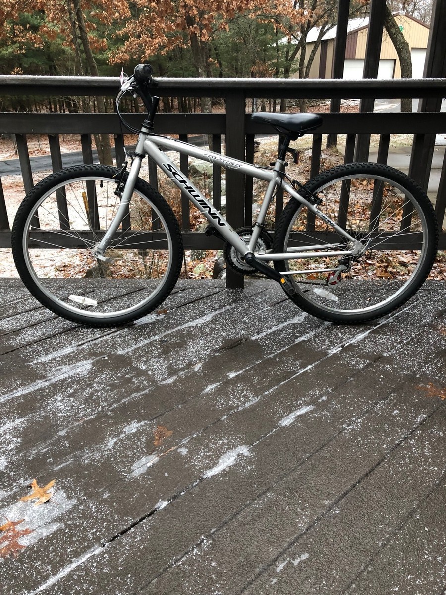 Schwinn frontier Silver Mountain bike 16X26 inch size | eBay