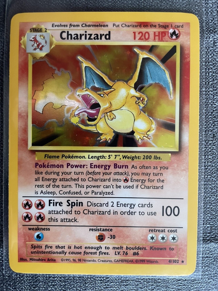 Pokemon Base Set Complete All 102 Cards All Holos Mint, Near Mint