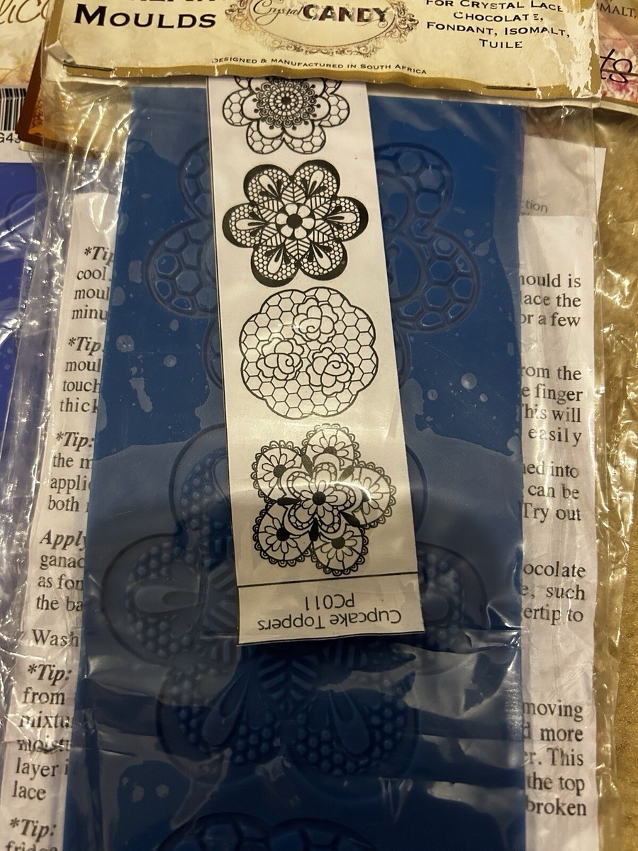 Crystal Candy Lace Mould Cupcake Toppers UK