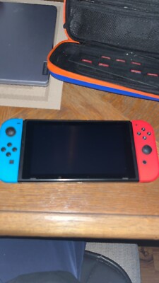 Nintendo Switch with Neon Blue and Neon Red Joy-Con (HAC-001-01)