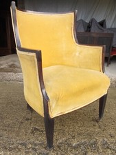 19th century mahogany framed tub armchair (item ref 885)