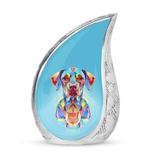 Vibrant Canine Cremation Urn - Funeral Urn For Ashes - Unique Urn For Ashes