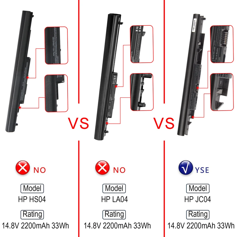 Batería JC04 JC03 para HP 15-bs234wm 15-bs212wm 15-bs015dx 15-bs113dx 15q-by002ax Foto 2 de 4