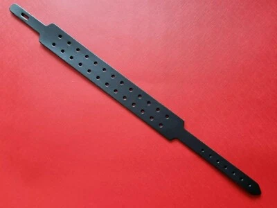 HERITAGE & CO. LTD 6 schwarze Riemen Echtleder Halsband Rohlinge Punk Bdsm Bondage Basteln selber machen