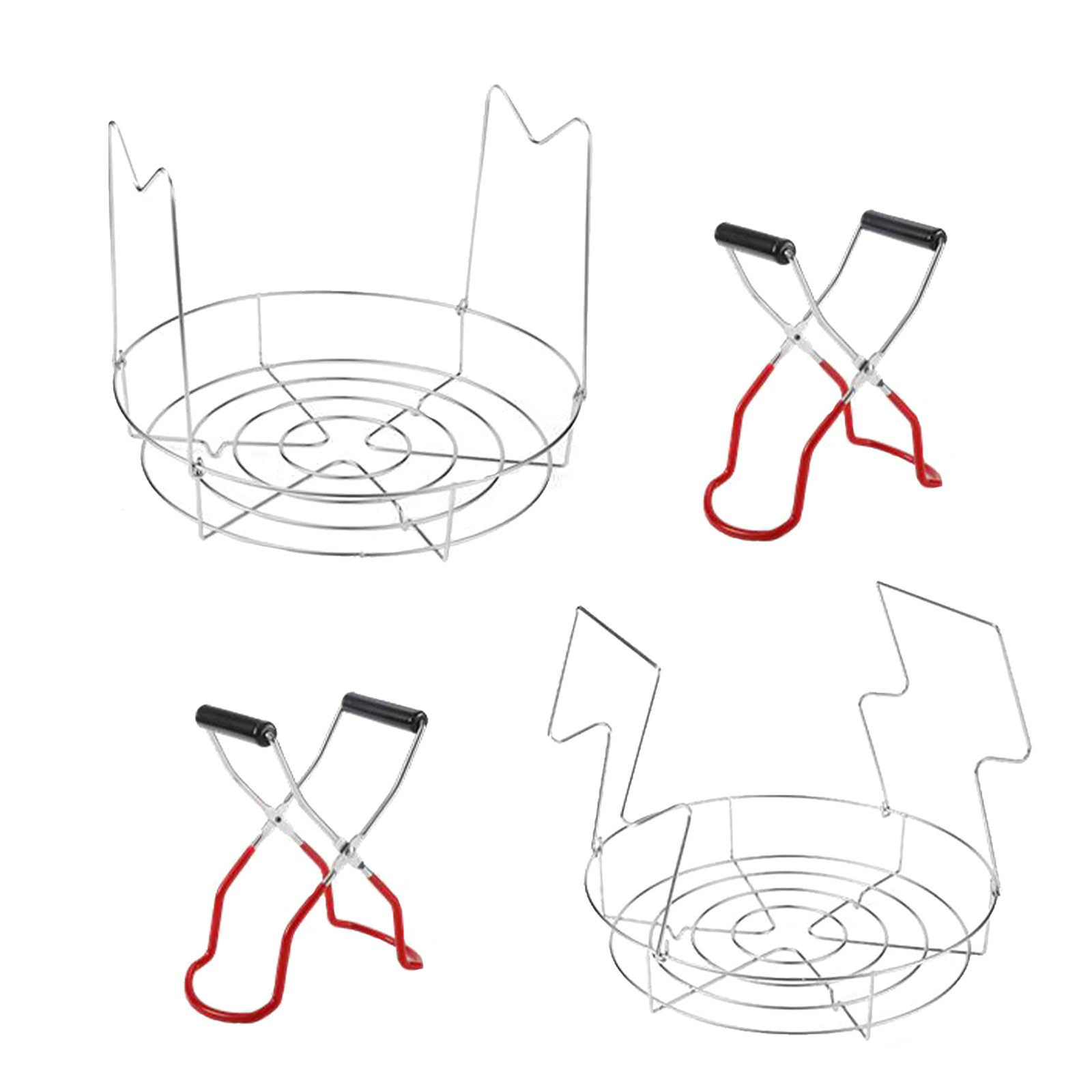 2pcs Canning Rack for Stock Pot Hot Water Bath Canner Rack + Clips eBay