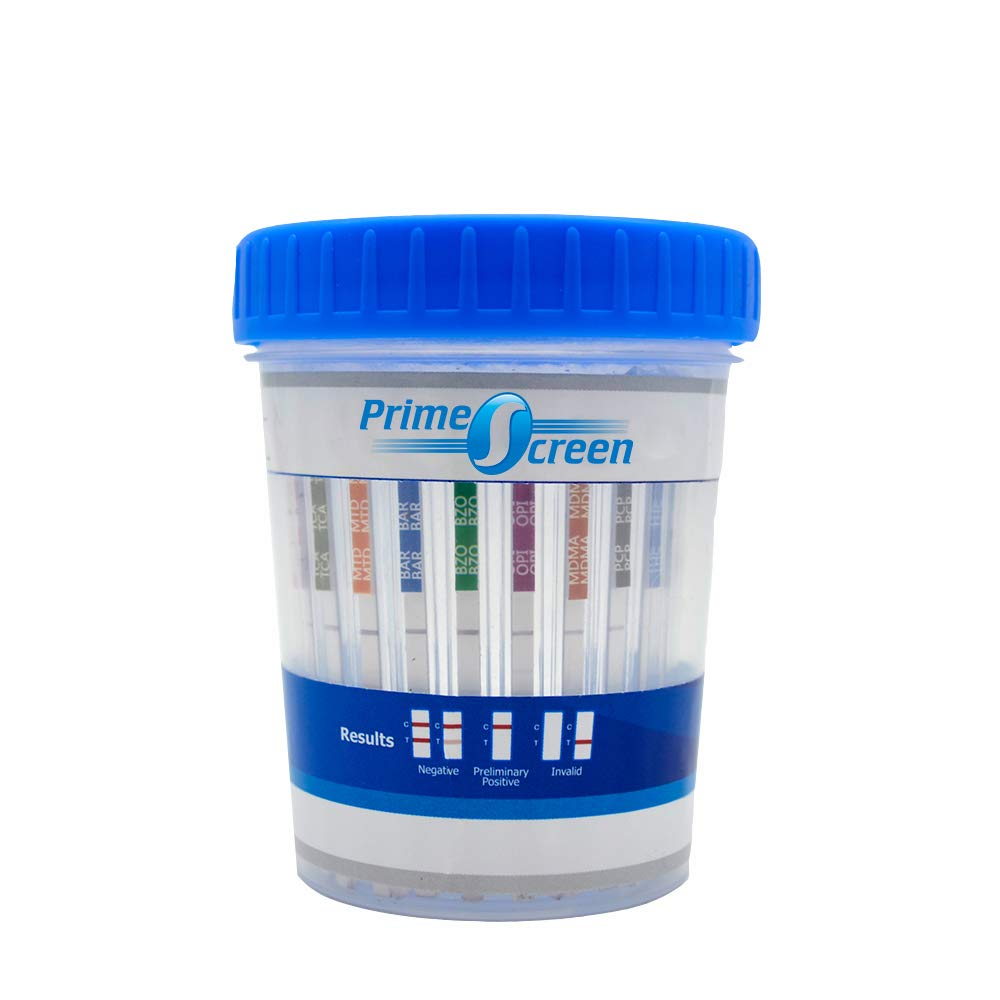 Urine Drug Test Compact Cup 16 Panel Kit (Amp,Bar,Bup,Bzo,Coc,Mamp 
