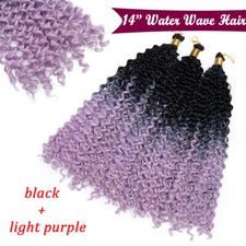 Afro Water Wave Braids Hair Extensions as Human Braiding Crochet Braids Blonde