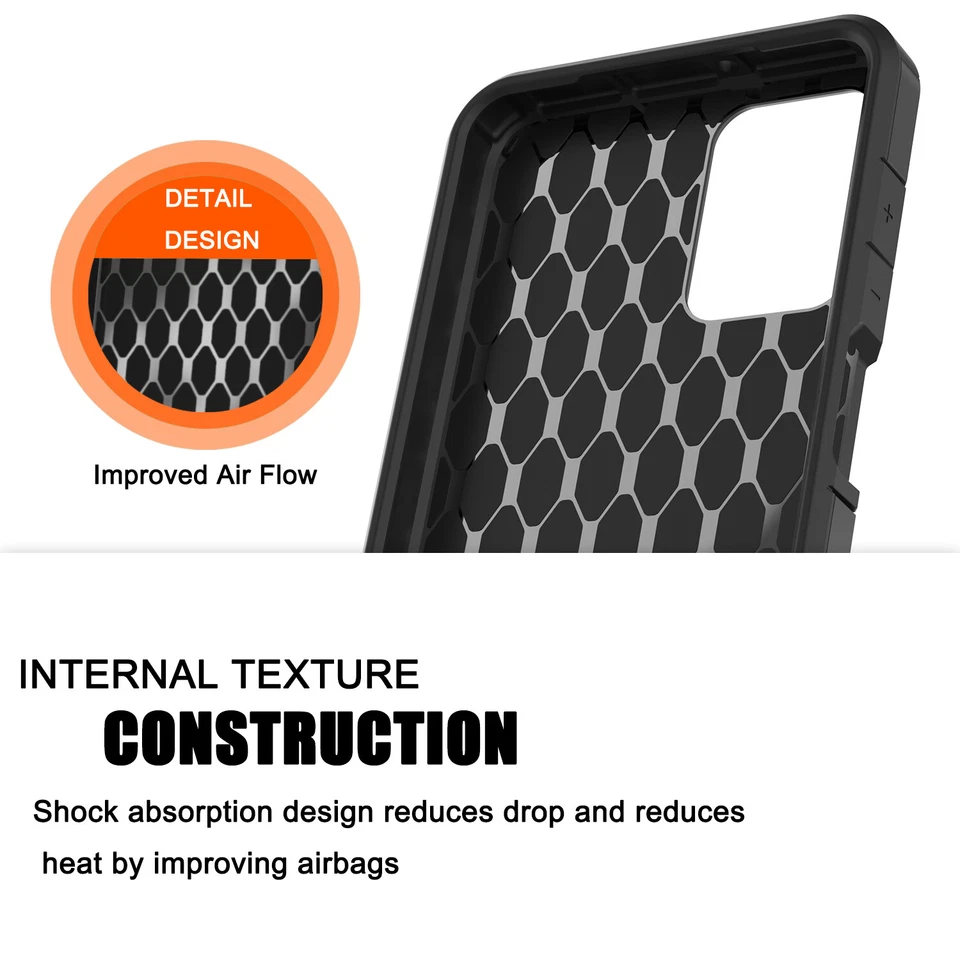 Funda delgada resistente blindada de goma para Moto G Power/Moto G Pure/Moto G 5G 2023 Foto 4 de 4