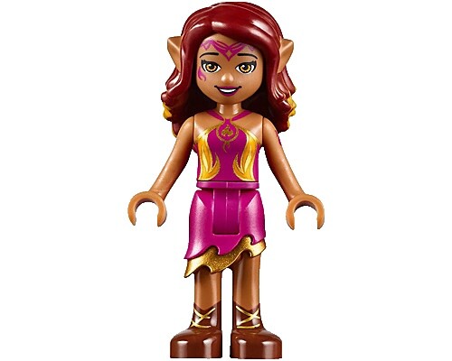 NEW LEGO - Figure - Elves - Azari Firedancer Magenta and Gold