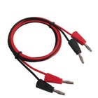 2 Pieces 1M 4mm Banana to Banana Plug Soft Silicone Test Cable Lead