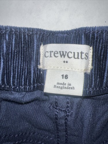 Crewcuts By J Crew Girls Corduroy Slim Leg Cropped Pants Blue Size 16 - Picture 2 of 9