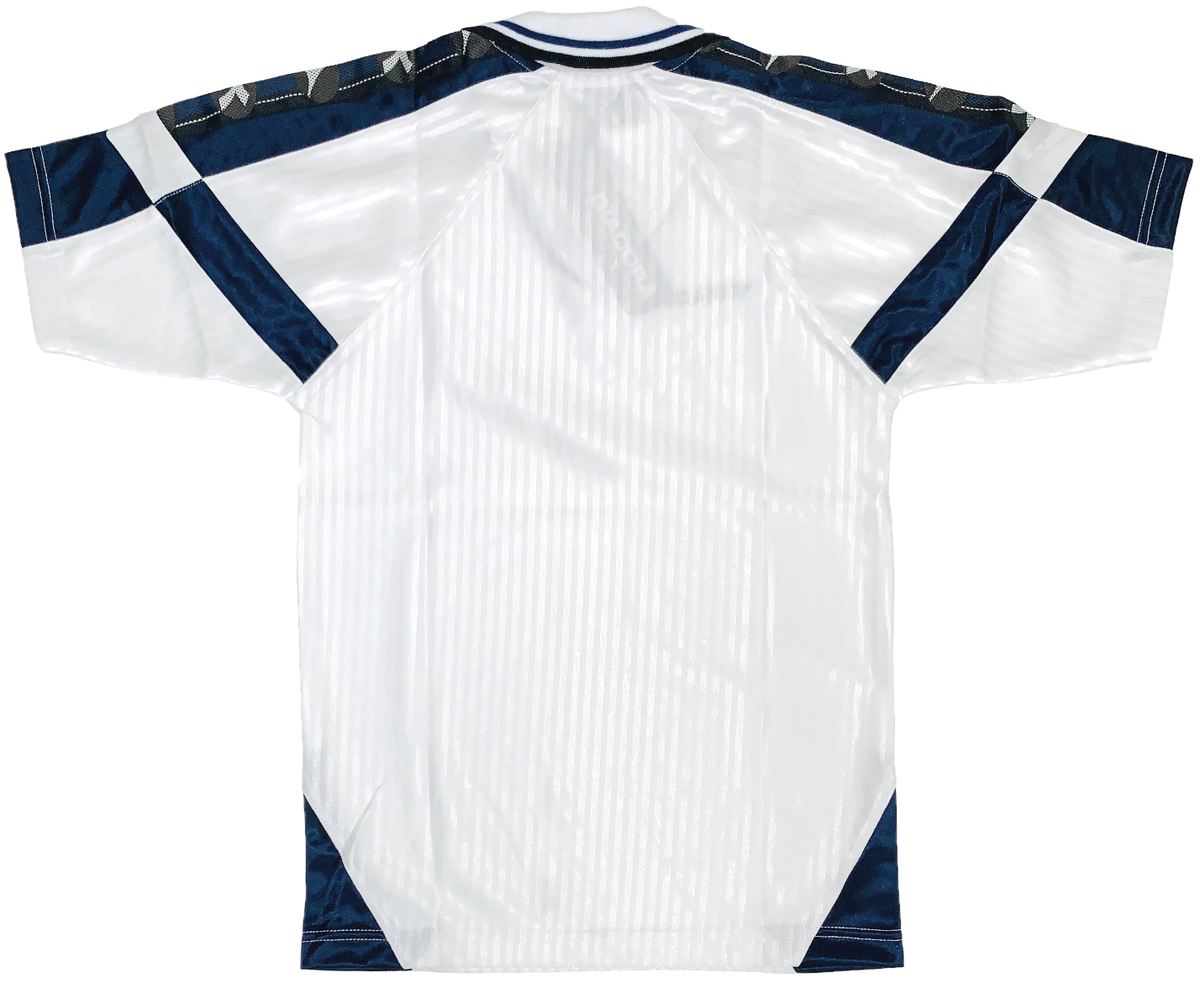 Diadora Trevi 017 Soccer Team Jersey Futbol Polo Shirt White Navy
