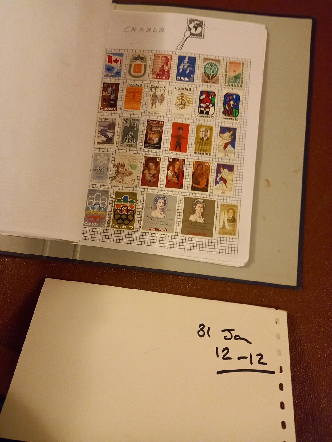 stamp albums with stamps Canada X 30 + Packed Pages Bargain eBay