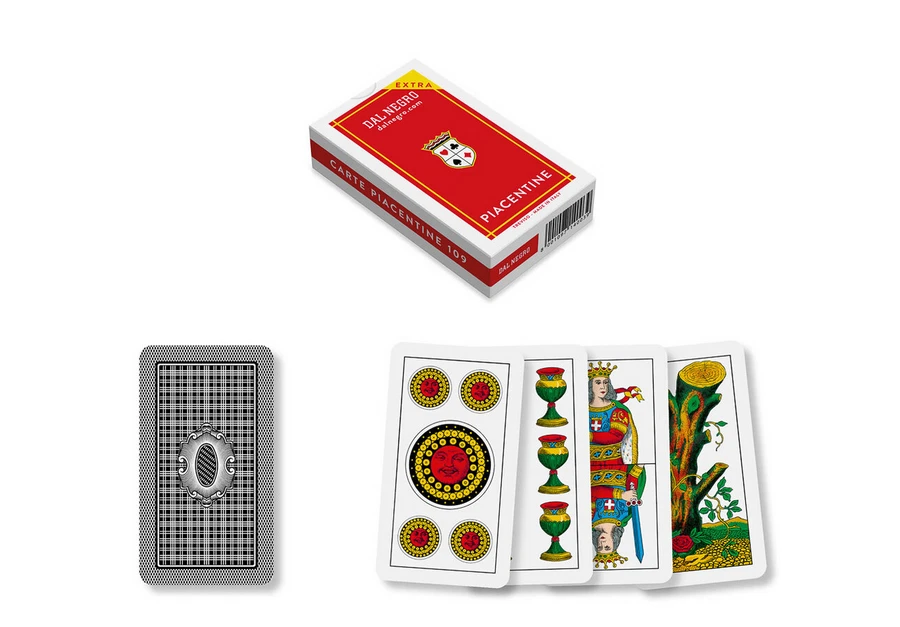 Carte da Gioco Piacentine Extra in PVC Dal Negro Per Briscola Scopa Tresette
