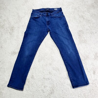 Mavi Marcus Jean Men 32x30 Blue Slim Straight Leg Stretch Denim Casual Pants