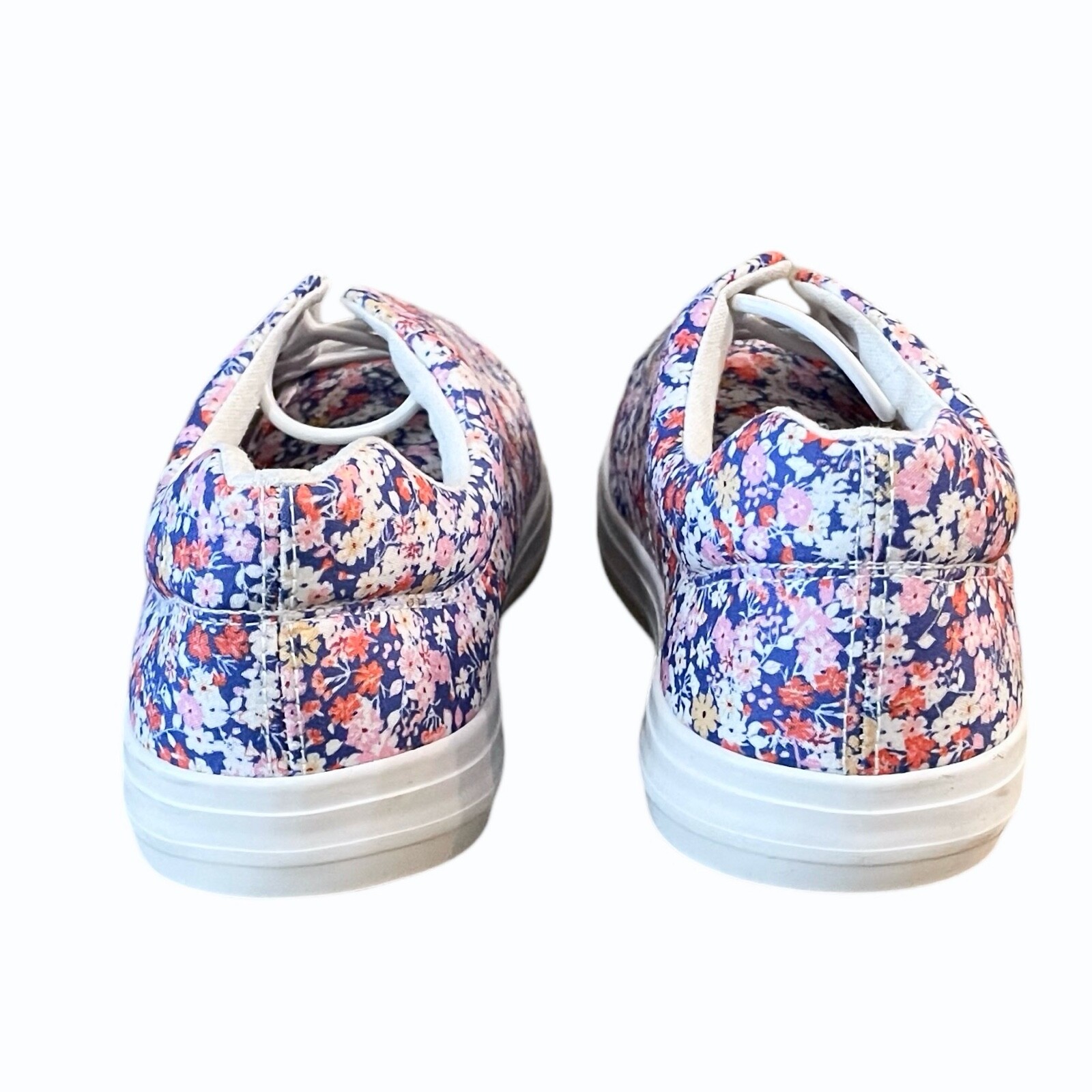 Comfortview Womens Slip On Sneaker Size 7.5 WW Double Wide White Purple