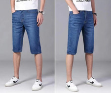 Summer Mens Casual Denim Shorts Jeans Work Short Pant Casual Regular Fit Gift