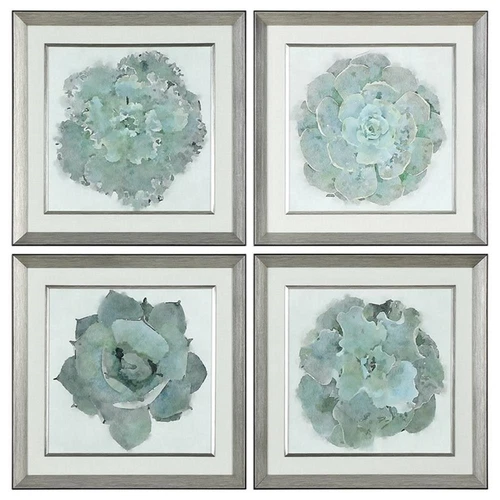 Uttermost Natural Beauties Glass Botanical Prints in Multi-Color (Set of 4) - Picture 1 of 6