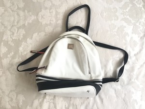 river island white backpack