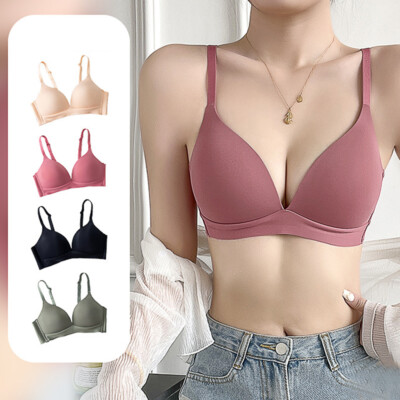 EXTREME PUSH UP PADDED BRA PLUNGE BRA EVERYDAY WEAR LINGERIE Wireless Bralette 