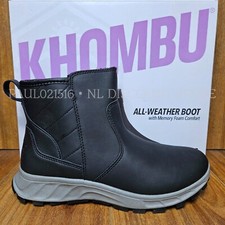 KHOMBU Women's Dusk All Weather Memory Foam Boots  Black