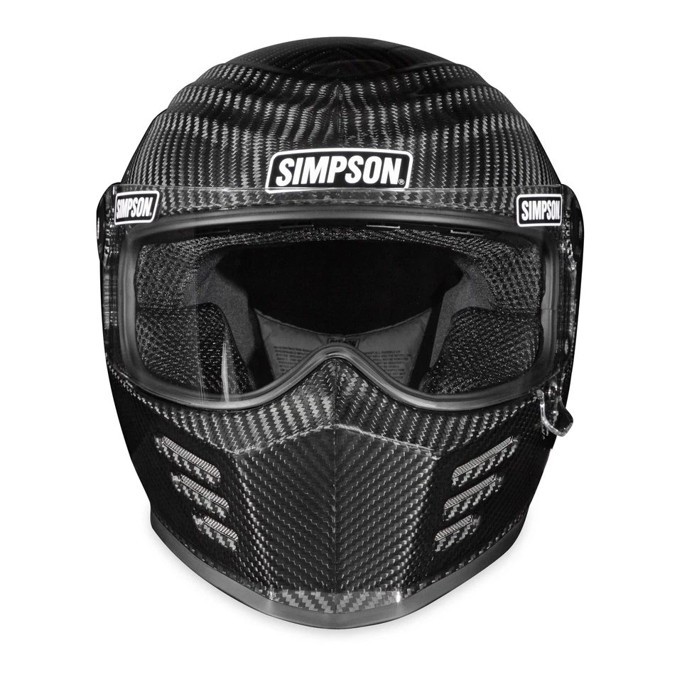 Simpson Motorcycle Outlaw Bandit 3 Helmet - Carbon Fiber - Large - Image 4 of 4