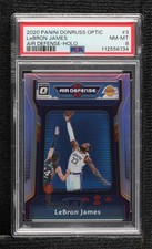 2020-21 Panini Donruss Optic Air Defense Holo Prizm LeBron James #3 PSA 8 2t7