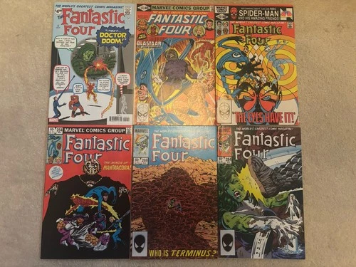 Lot Of 12 Vintage Marvel Fantastic Four Comic Books VF To NM Dr Doom Adams 1979