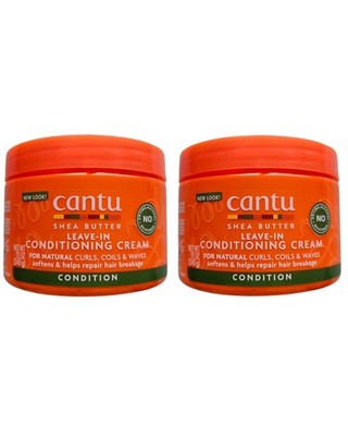 Cantu für natürliches Haar Leave-In Pflegecreme 12 oz/340g 2er Pack