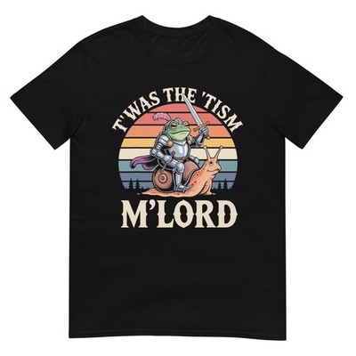 T'was the 'Tism M'Lord Funny Medieval Knight Frog T-Shirt