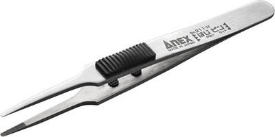 Anex Rubber-Grip Edelstahl Pinzetten Haji Stecknadel 2Type Wählbar