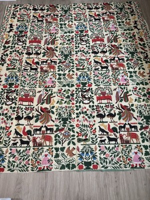 Museum Of American Folk Art BIRD OF PARADISE Unfinished Quilt Project RARE 94x87