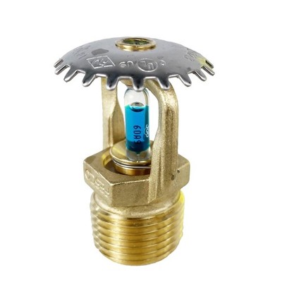 1/2'' UPRIGHT SPRINKLER, Standard Reaction, Brass (Date Code 2025), UL/FM Listed