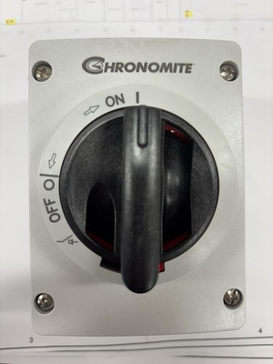 #ad CHRONOMITE® ELECTRIC TANKLESS WATER HEATER 2095 1 Disconnect Switch SR M E $75.00