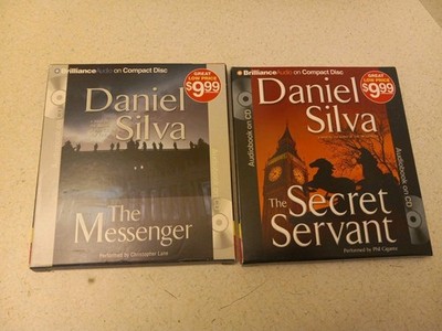 2x Daniel Silva Audiobooks On Cd - Messenger & Secret Servant