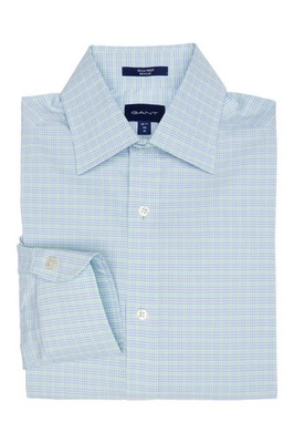 GANT Green Ash Tech Prep Broadcloth Check Point Hemd 3053314 Größe M Neu