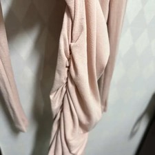 Off-Shoulder Shirring Dress, Convertible Long Sleeve  Off-Shoulder