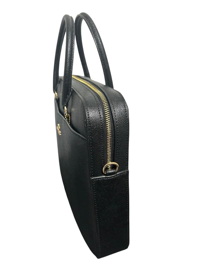 美品　コーチ　COACH ビジネスバッグ　ブリーフケースブラック　F39022 COACH F39022 Business Bag Briefcase Black 2way Shoulder Bag