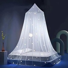 Eimilaly Stars Bed Canopy Glow in The Dark, Bed Canopy for Girls Mosquito Net...