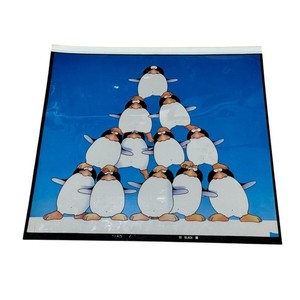 Vintage Stewart Moskowitz The Corporation Penguin CMYK Transparency Film Sheets