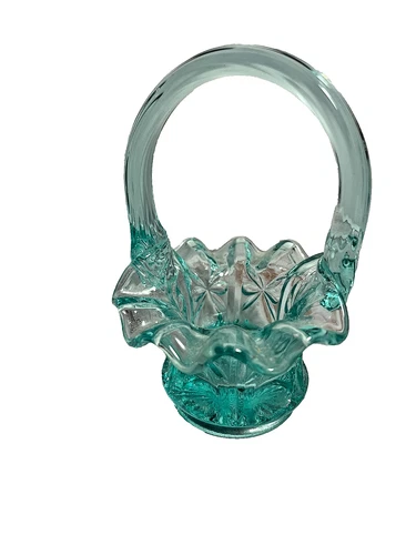 Fenton Turquoise Mini  Basket
